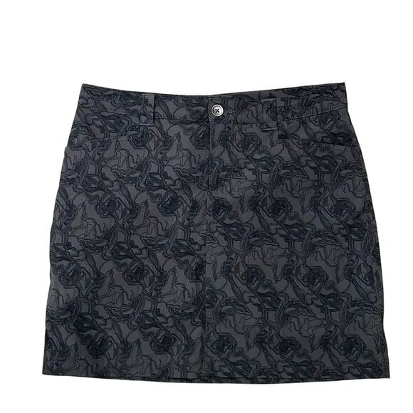 Eddie Bauer Women's Travex Adventurer Skort Gray Black Size 6 - Picture 1 of 11